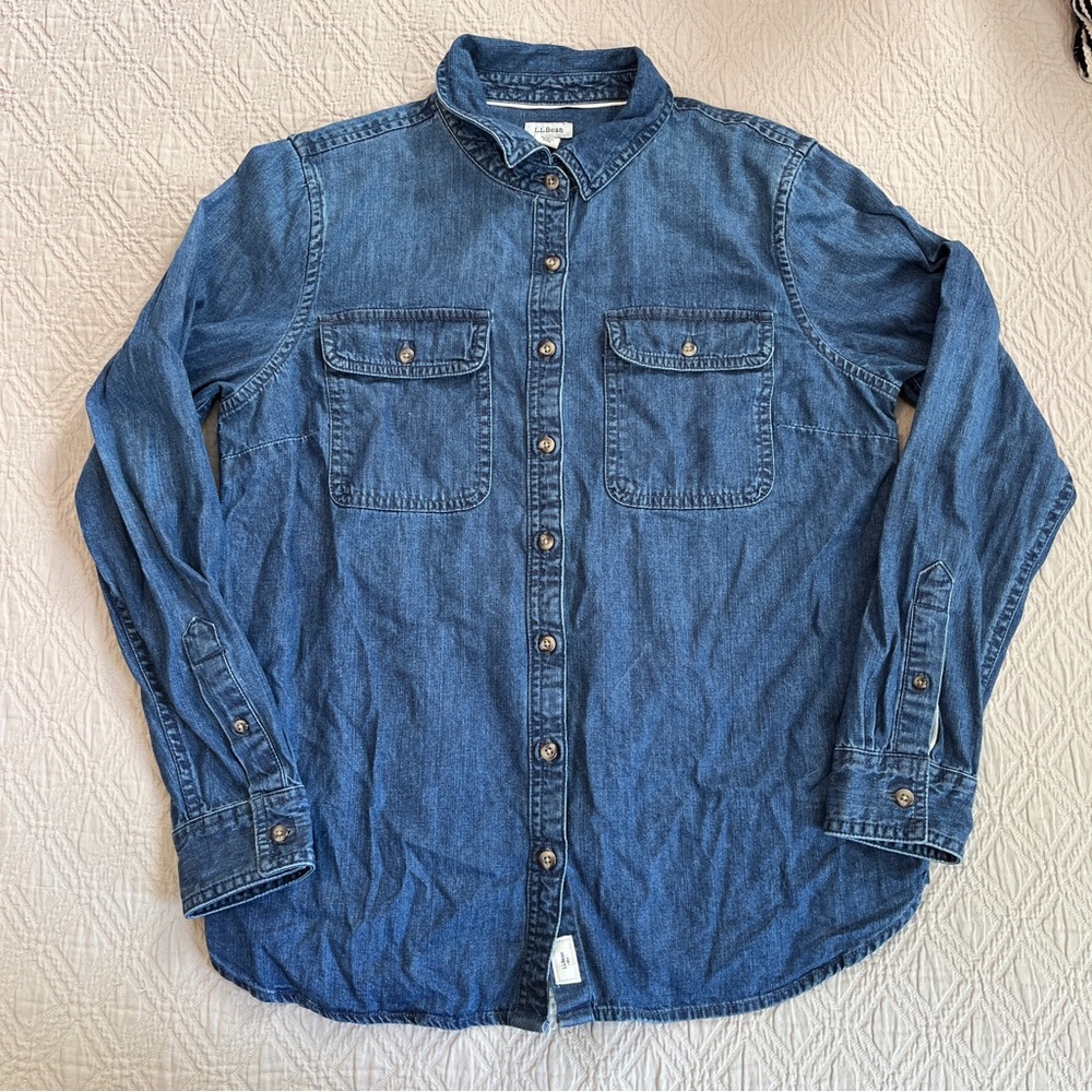 L.L.Bean Denim Button Down Shirt